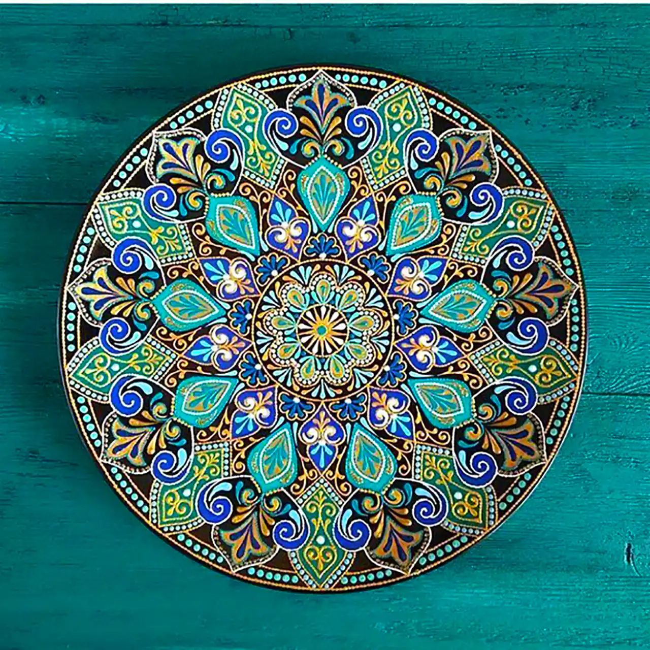 بشقاب ماندالا تزئینی