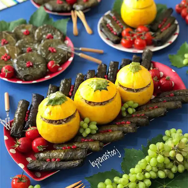 تزیین دلمه مجلسی