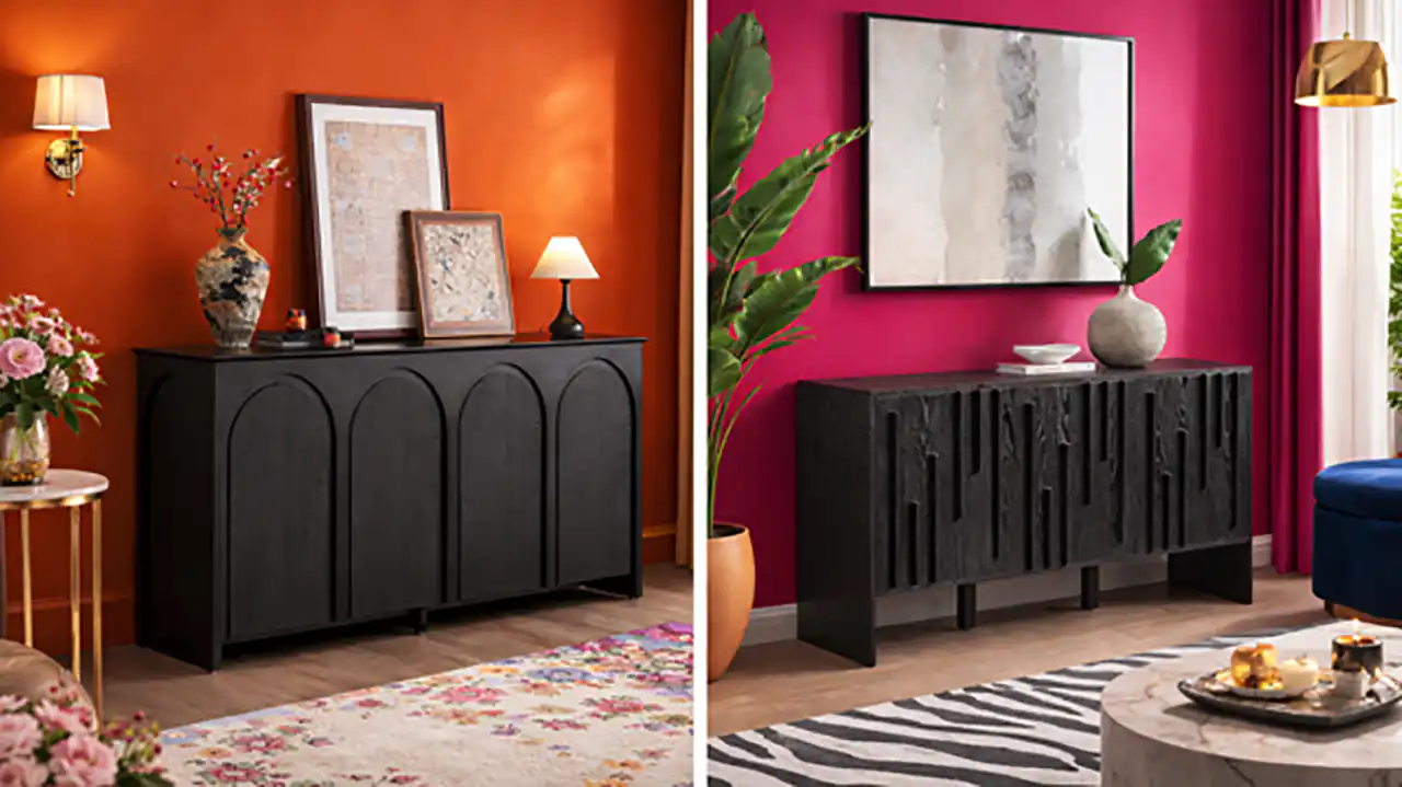 میز کنسول مدرن مشکی