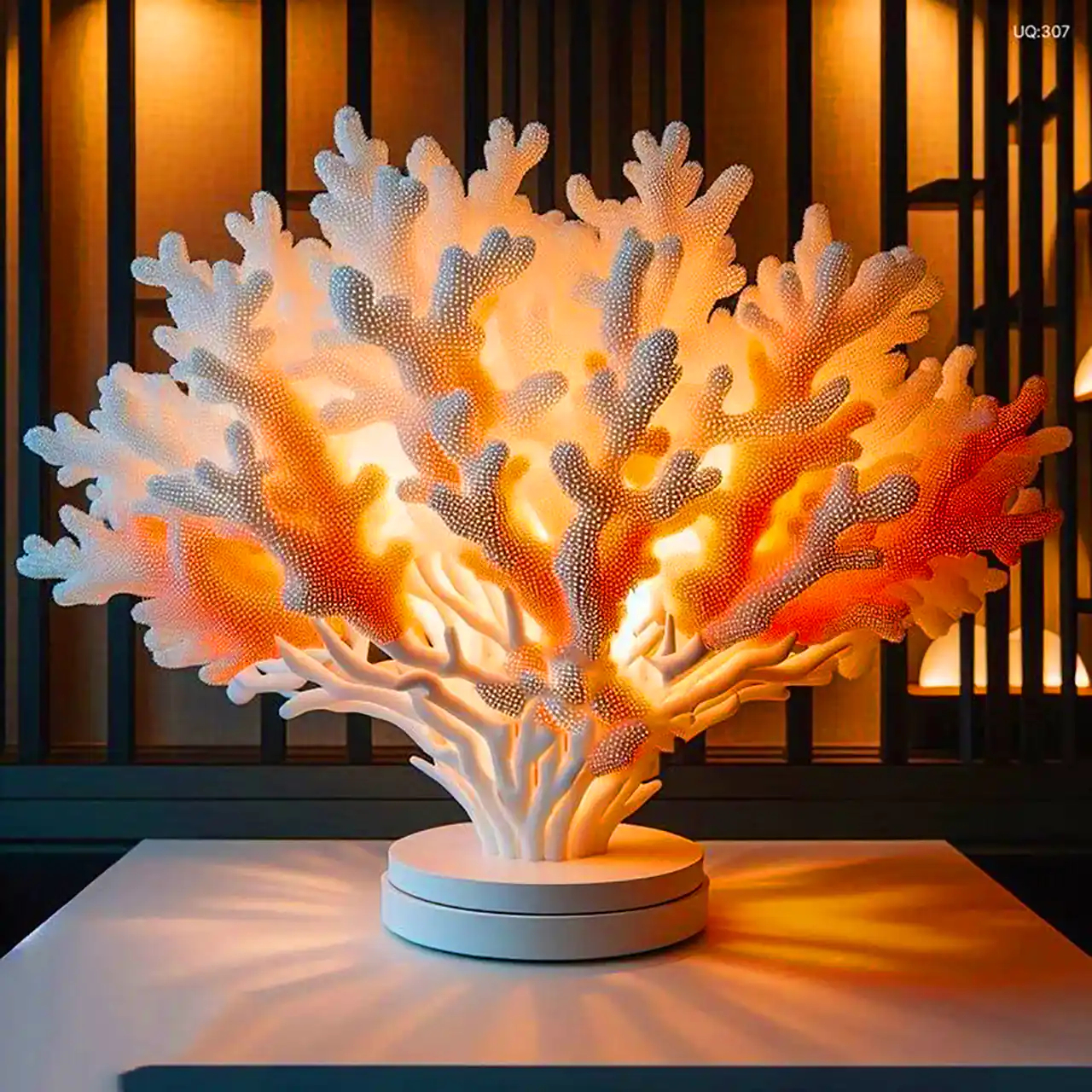 چراغ رومیزی طرح مرجان دریایی