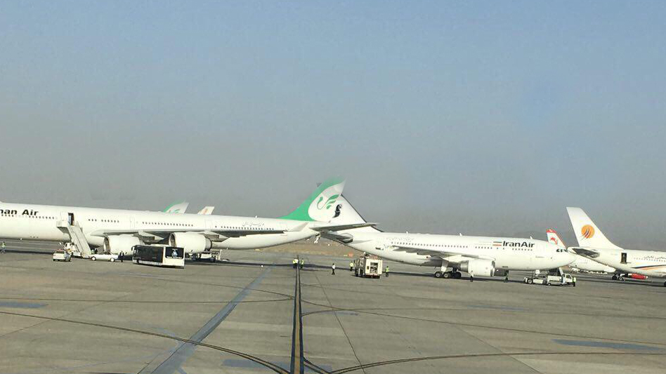 برخورد دو هواپیما در فرودگاه امام خمینی