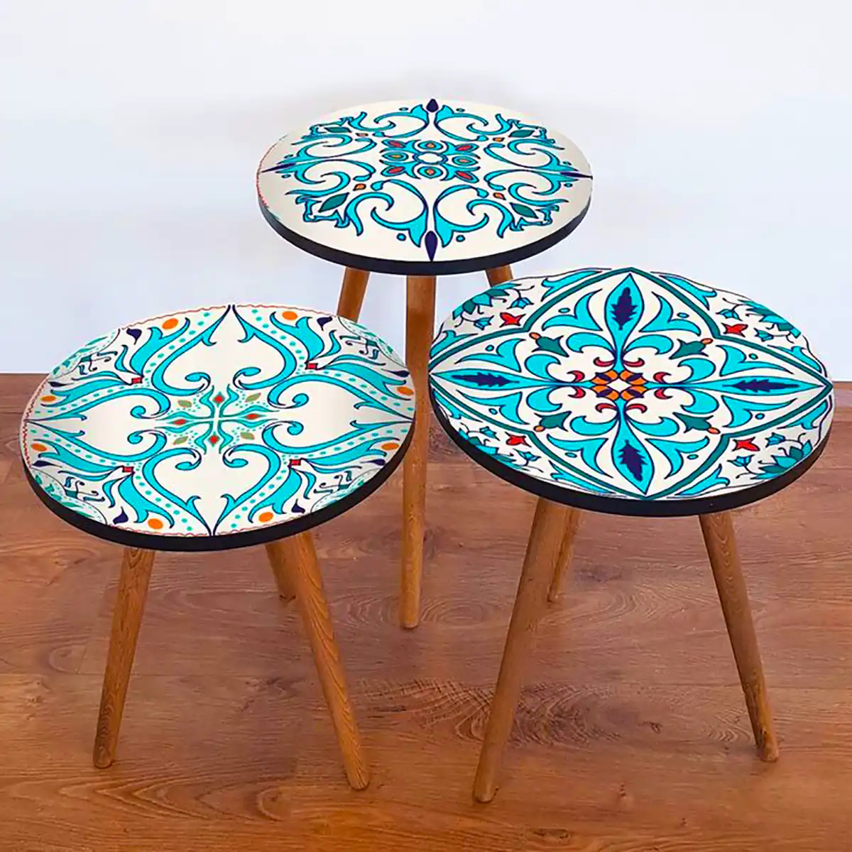میز عسلی کاشی کاری