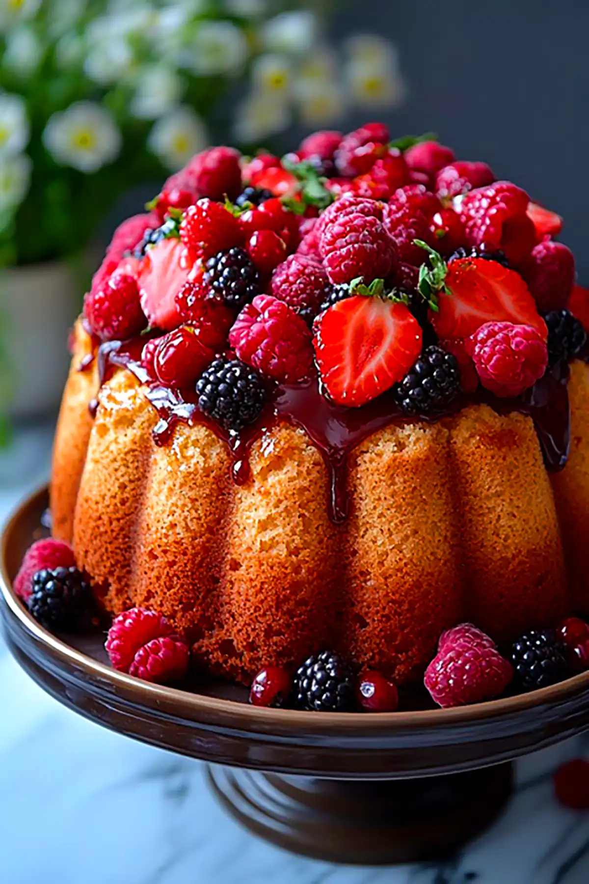 دیزاین کیک وانیلی خونگی