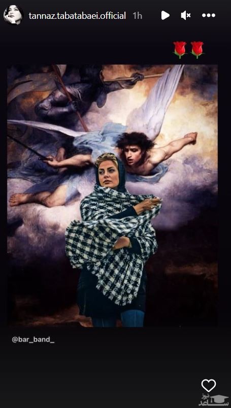 عکس سفر در زمان / طناز طباطبایی درعصر رنسانس و دنیای نقاشی های میکل آنژ