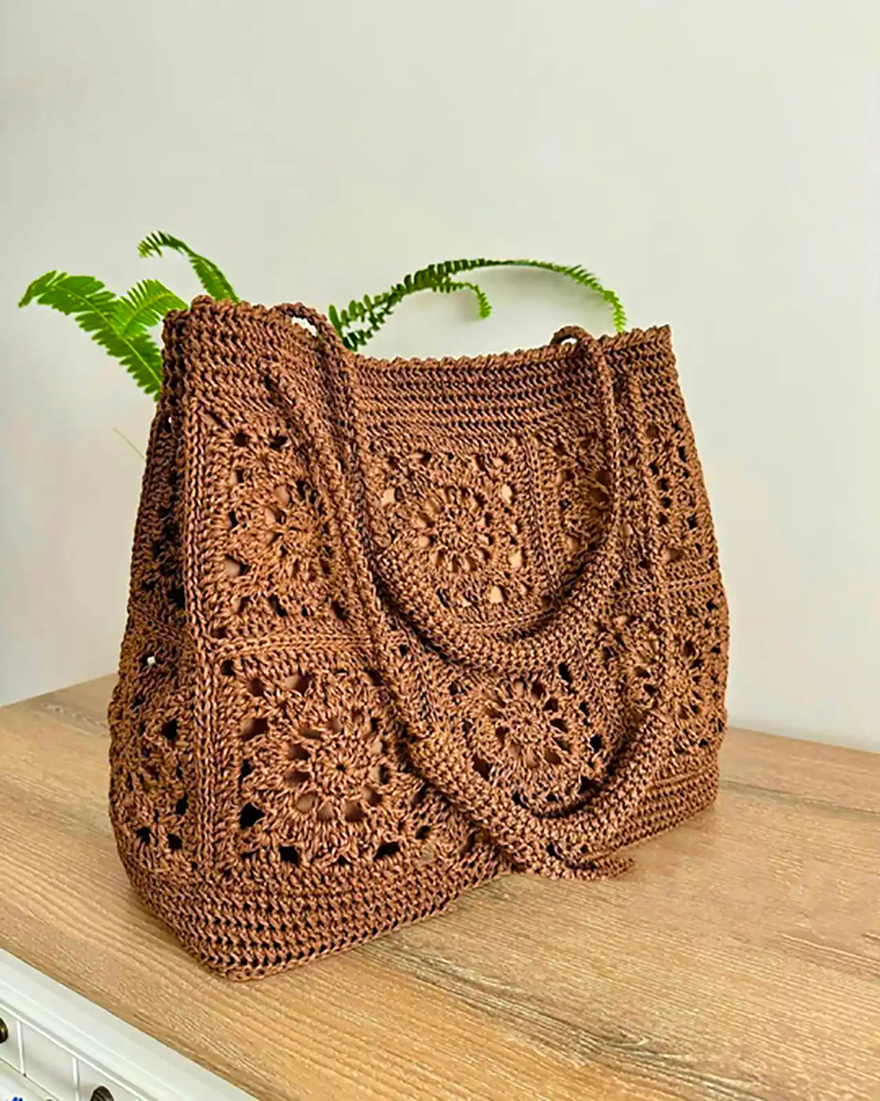 کیف بافتنی شیک نسکافه ای