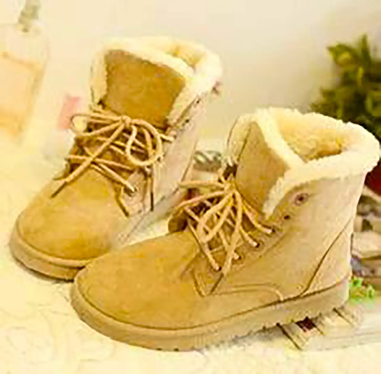 بوت خزدار زمستانی