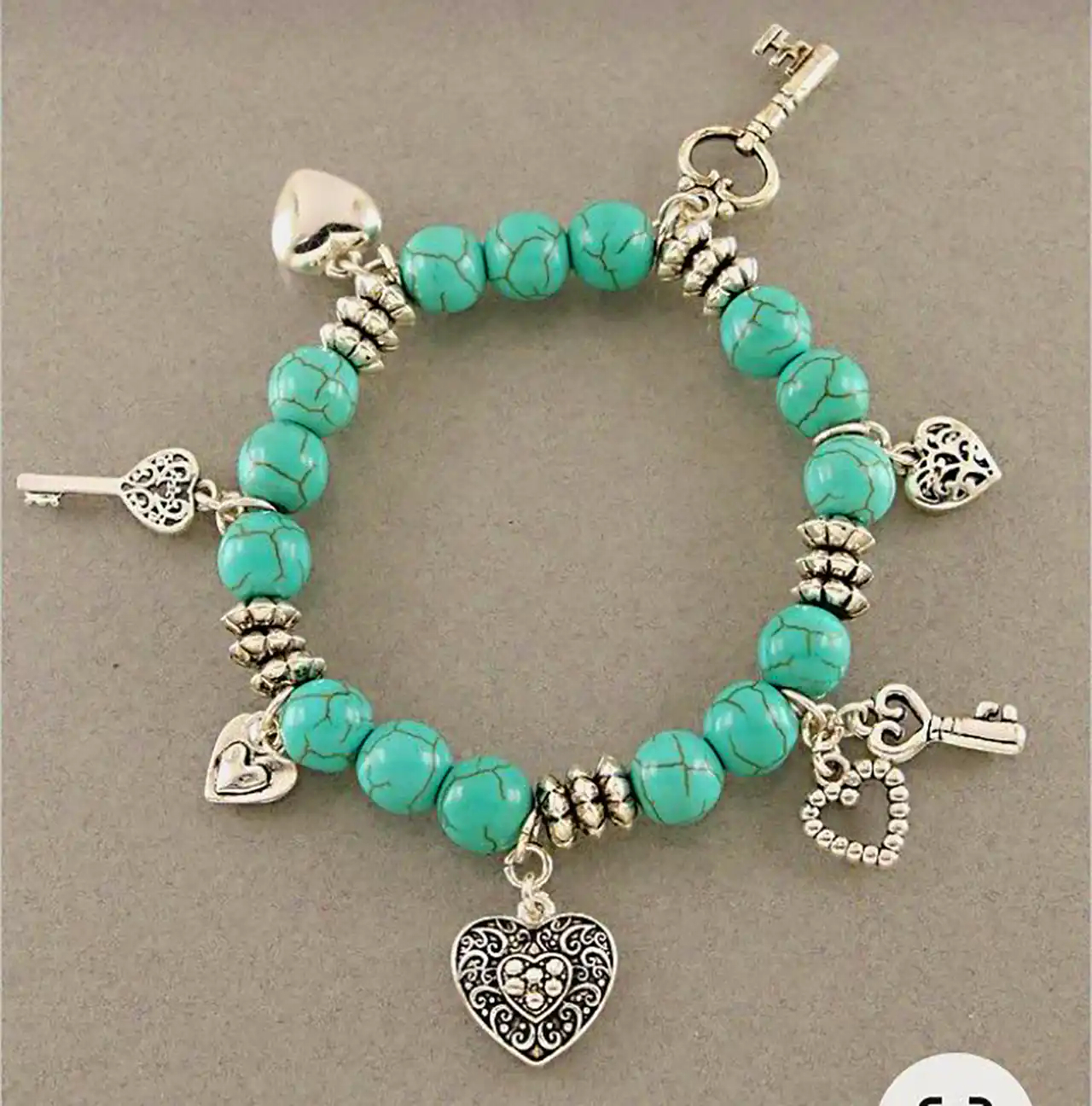 دستبند شیک فیروزه