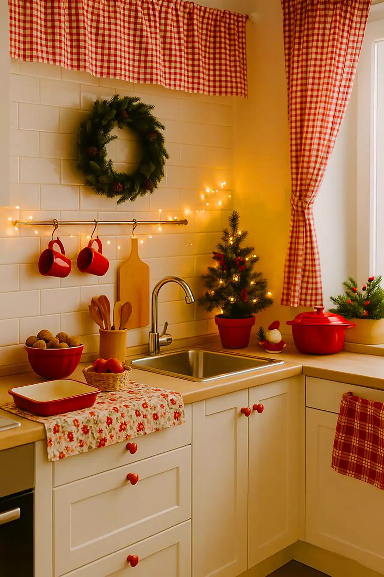 چیدن کنار گاز آشپزخانه