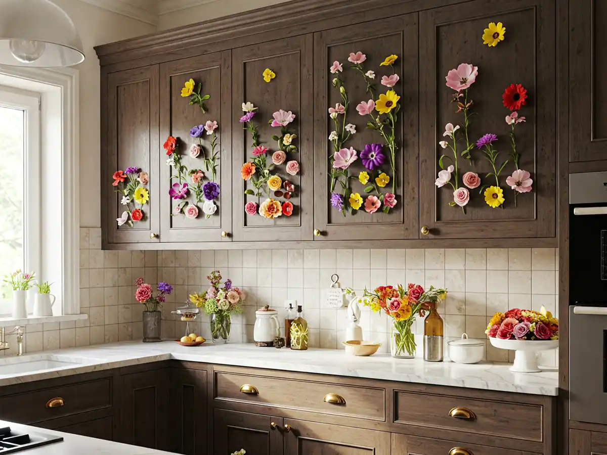 چیدمان گل در آشپزخانه چه اصول و قواعدی دارد؟ + 10 نکته مهم
