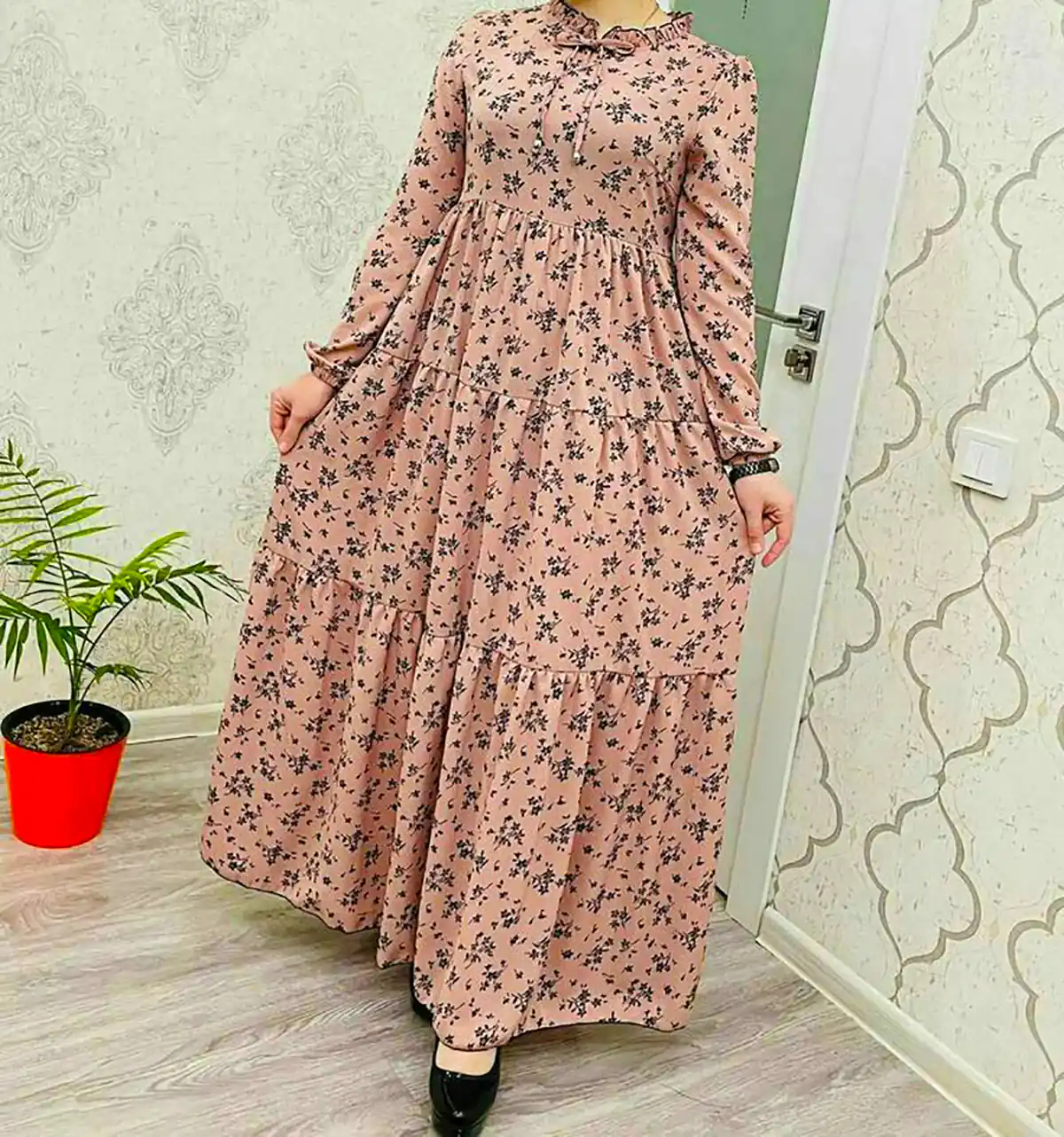 پیراهن بلند آبرنگی زنانه