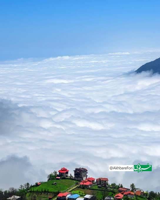 اقیانوس ابر در ارتفاعات رامسر مازندران