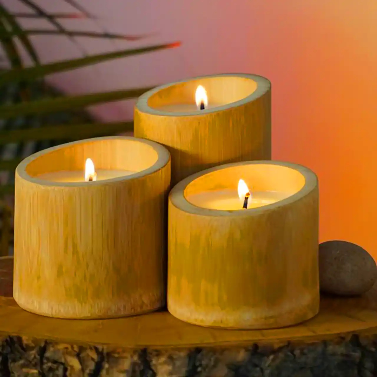 شمع چوبی دکوری