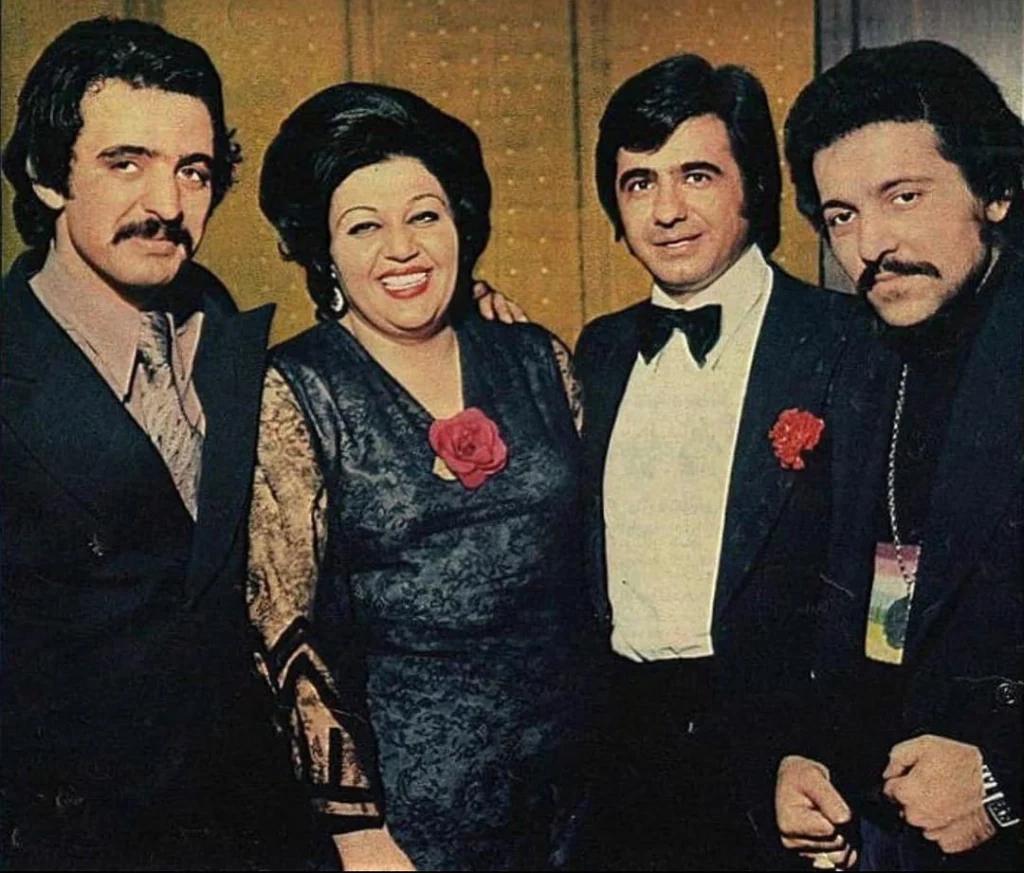 عارف فرهاد فریدون فروغی و هایده