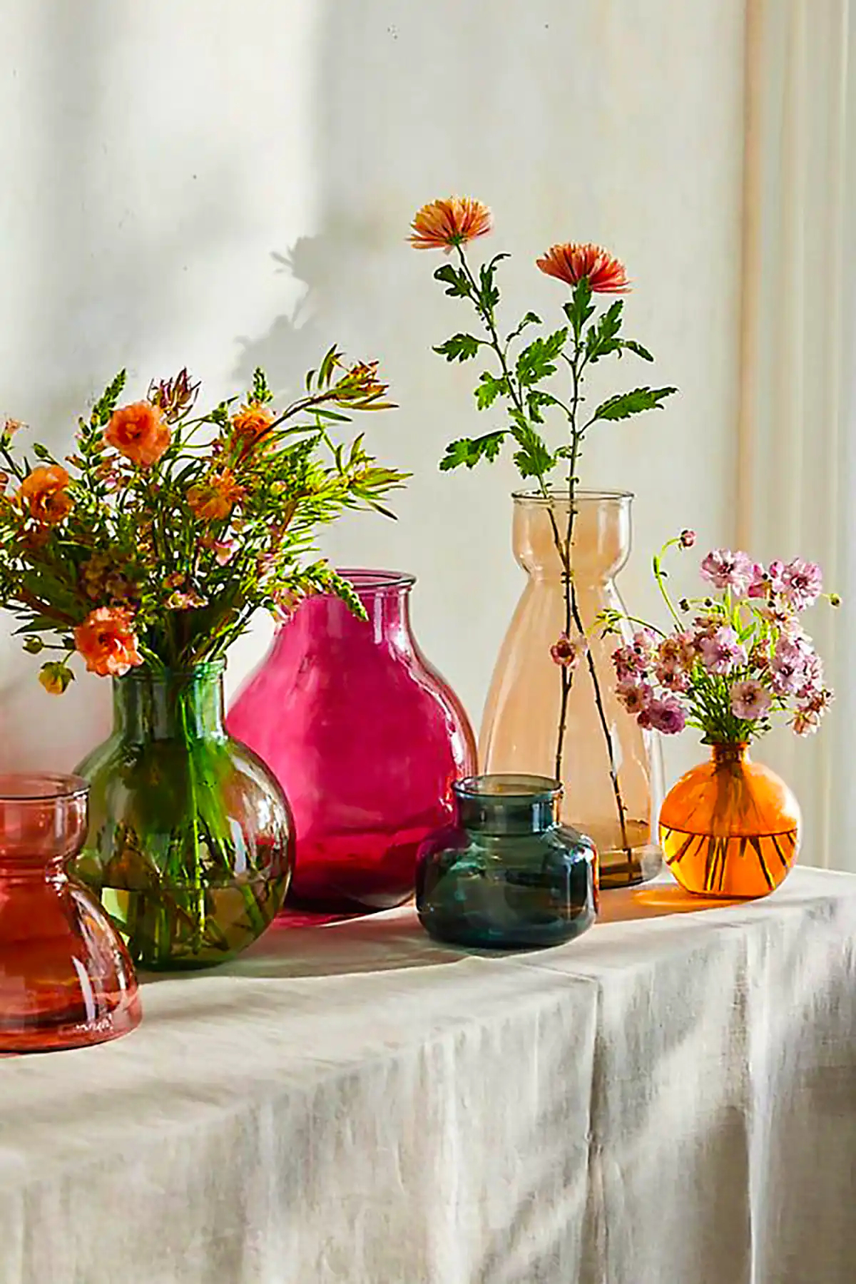 گلدان دکوری شیشه ای