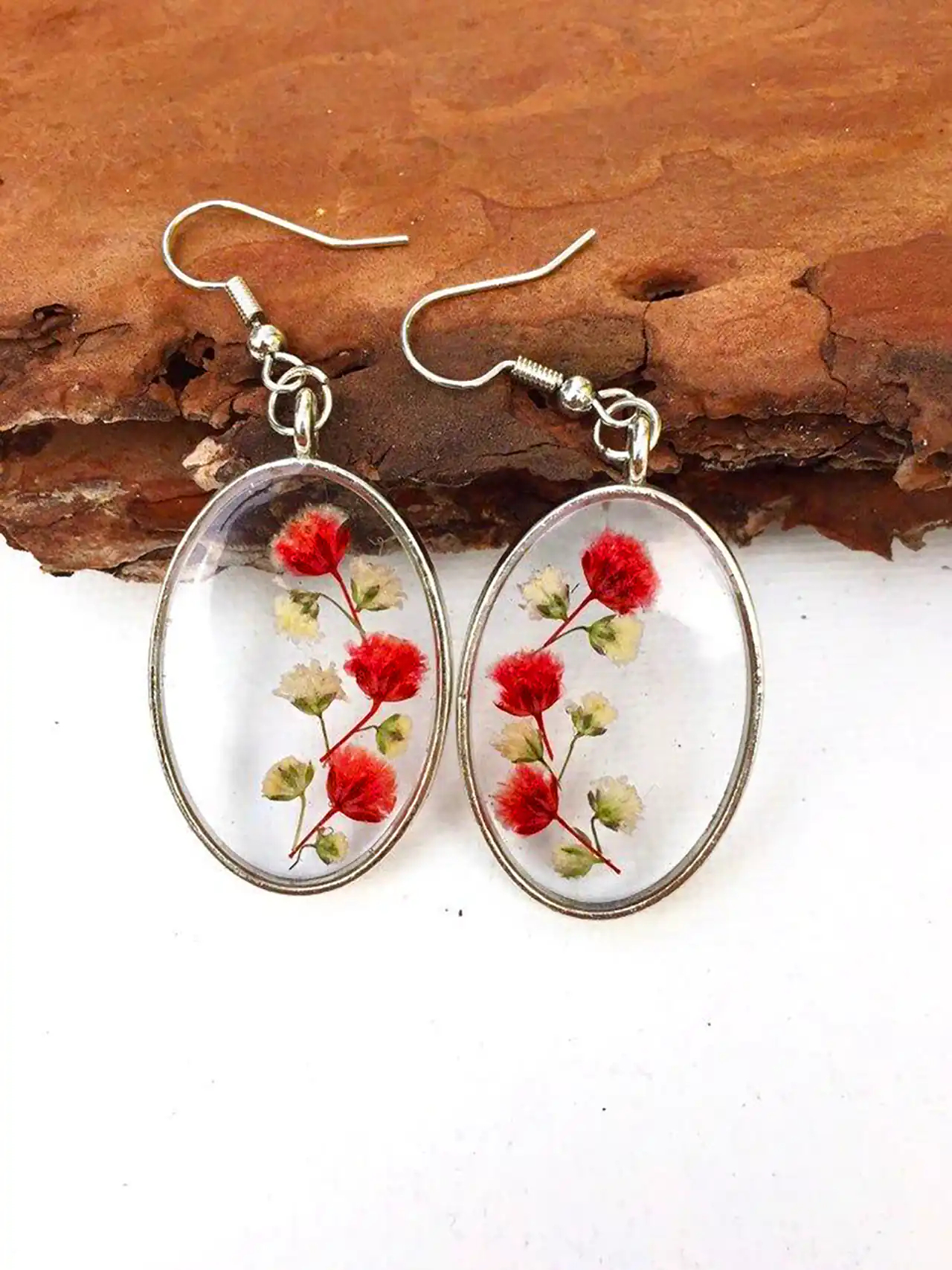 گوشواره رزین دست ساز