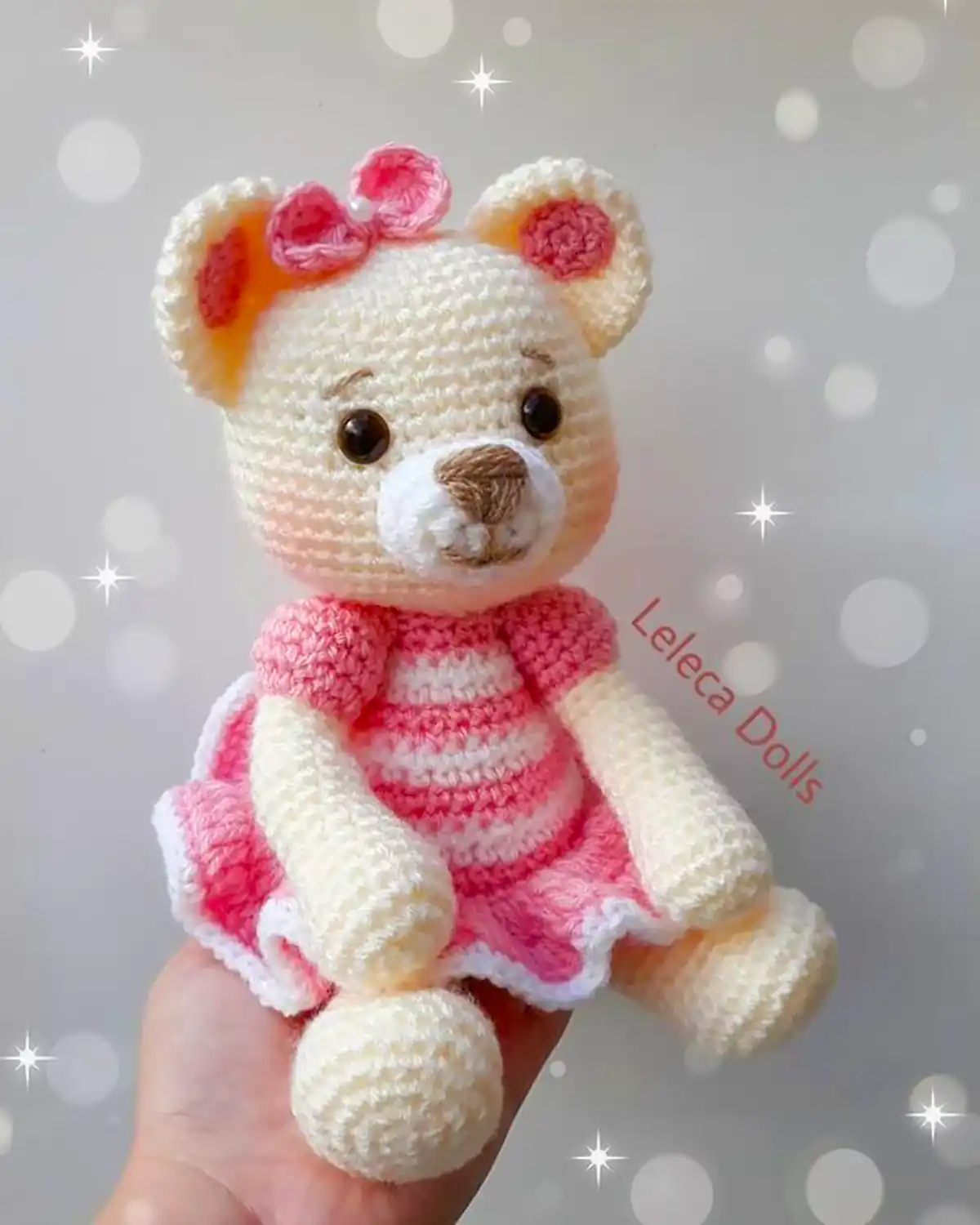 خرس بافتنی عروسکی 