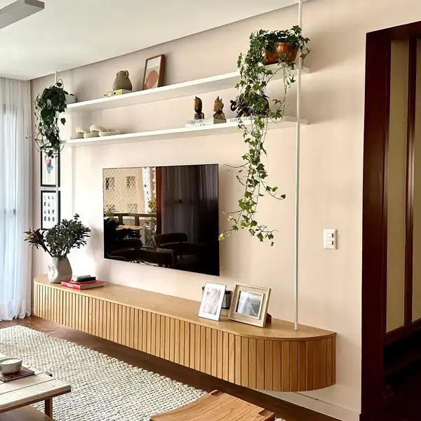 مدل میز تلویزیون چوبی ساده ترند