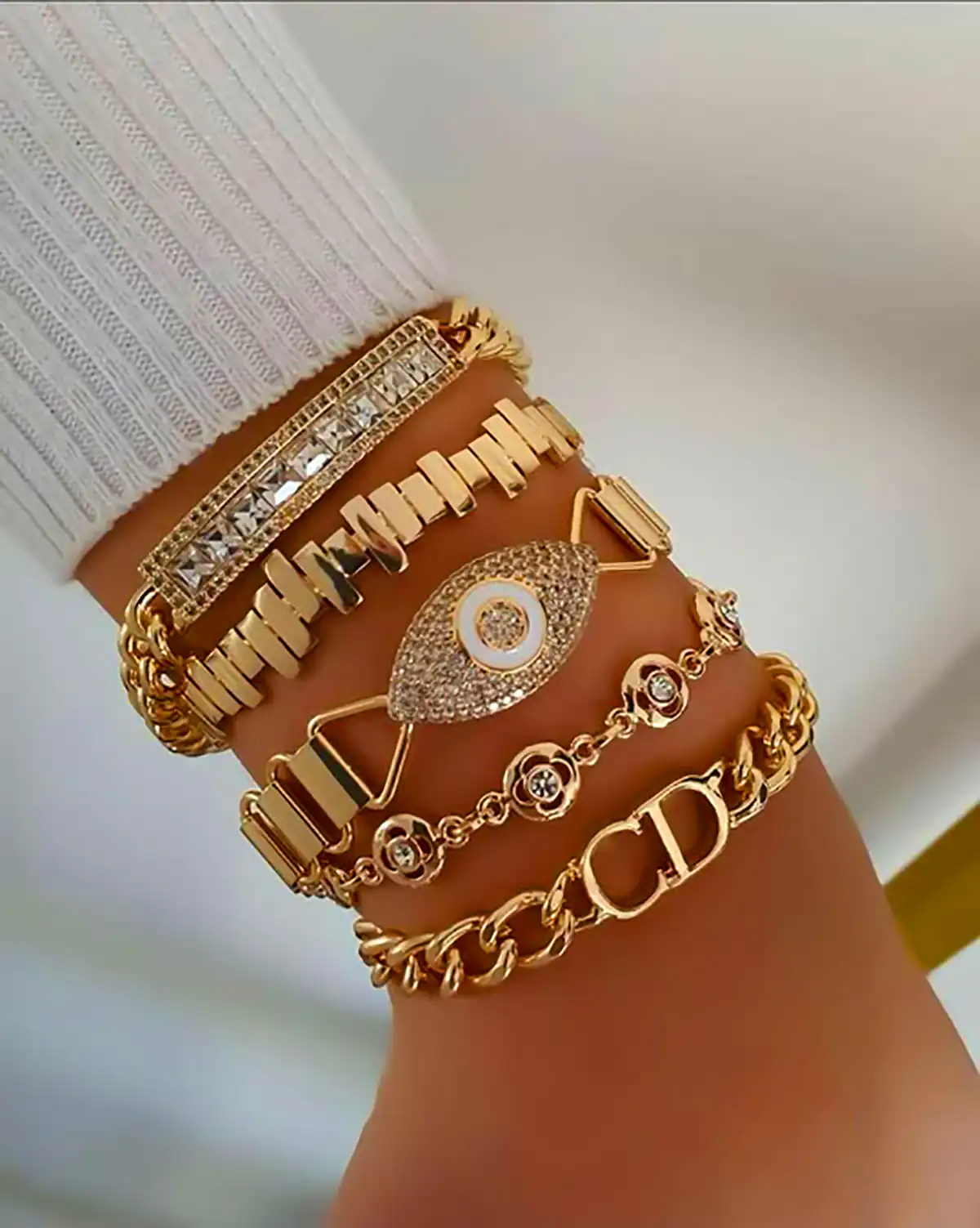 دستبند ست چندتایی طلا 