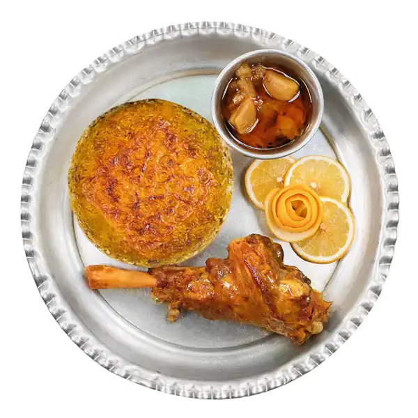 تزیین باقالی پلو ساده