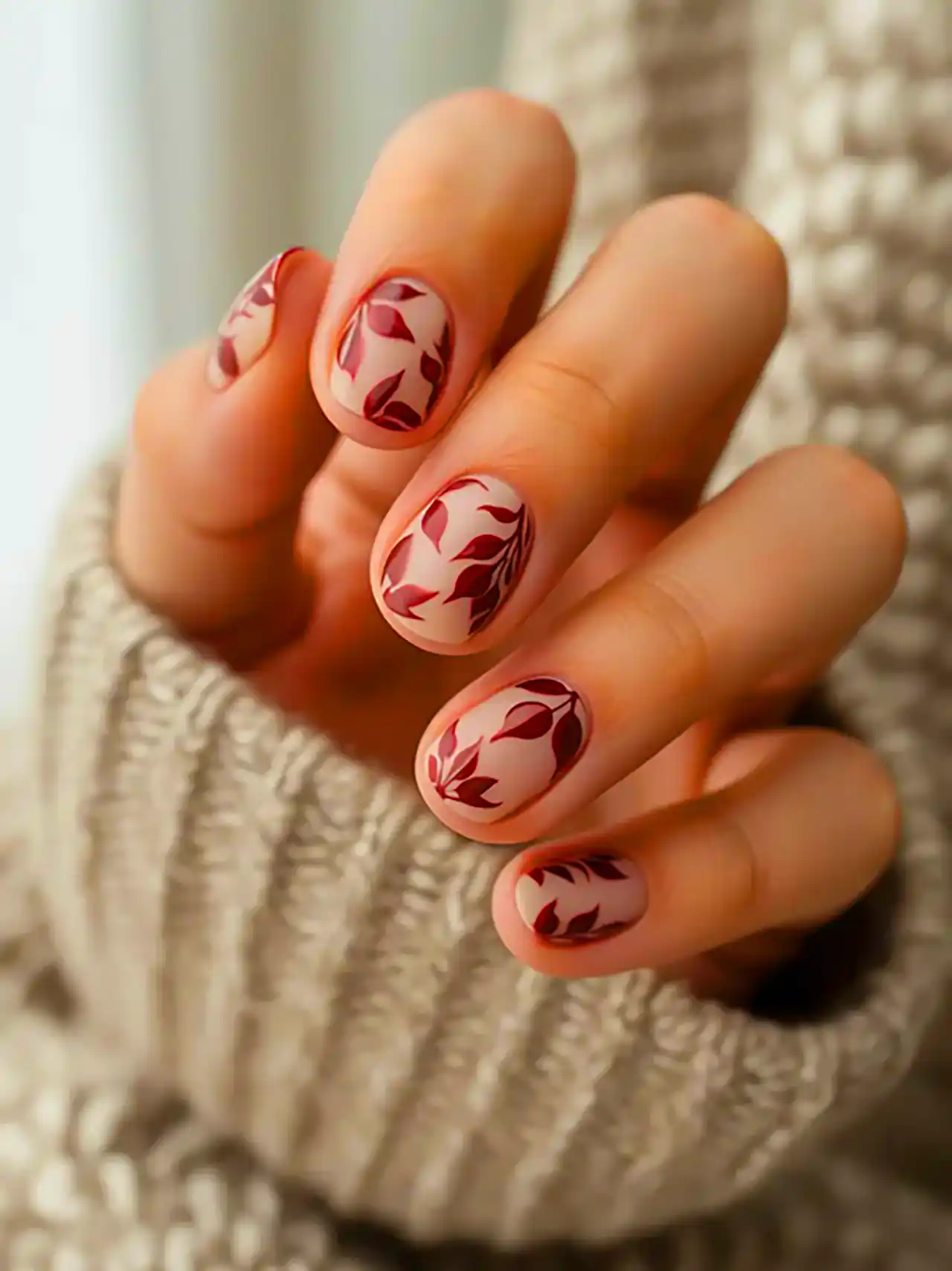 طرح ناخن مینیمال پاییزی