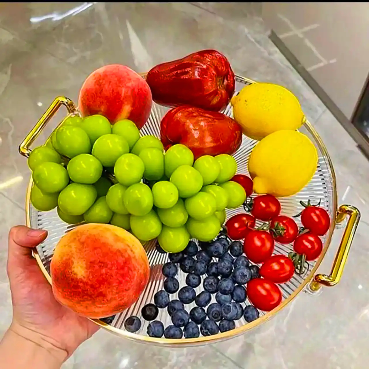 ظروف شیشه ای میوه خوری 
