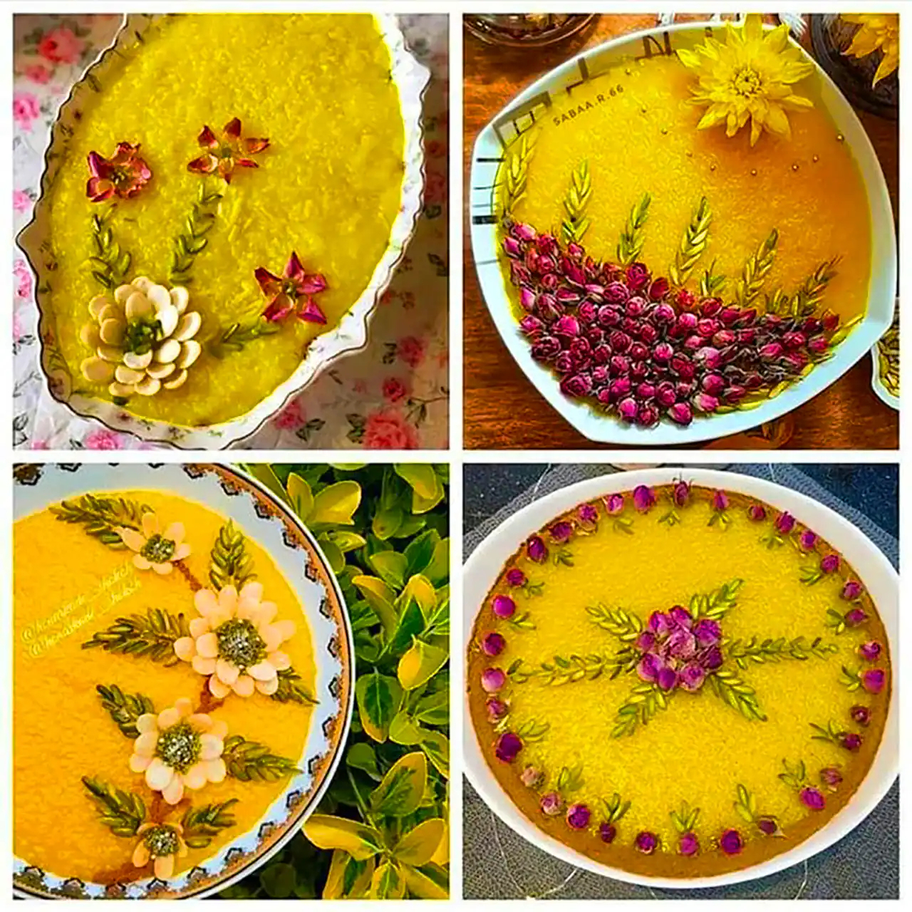 تزئین شله زرد مجلسی 