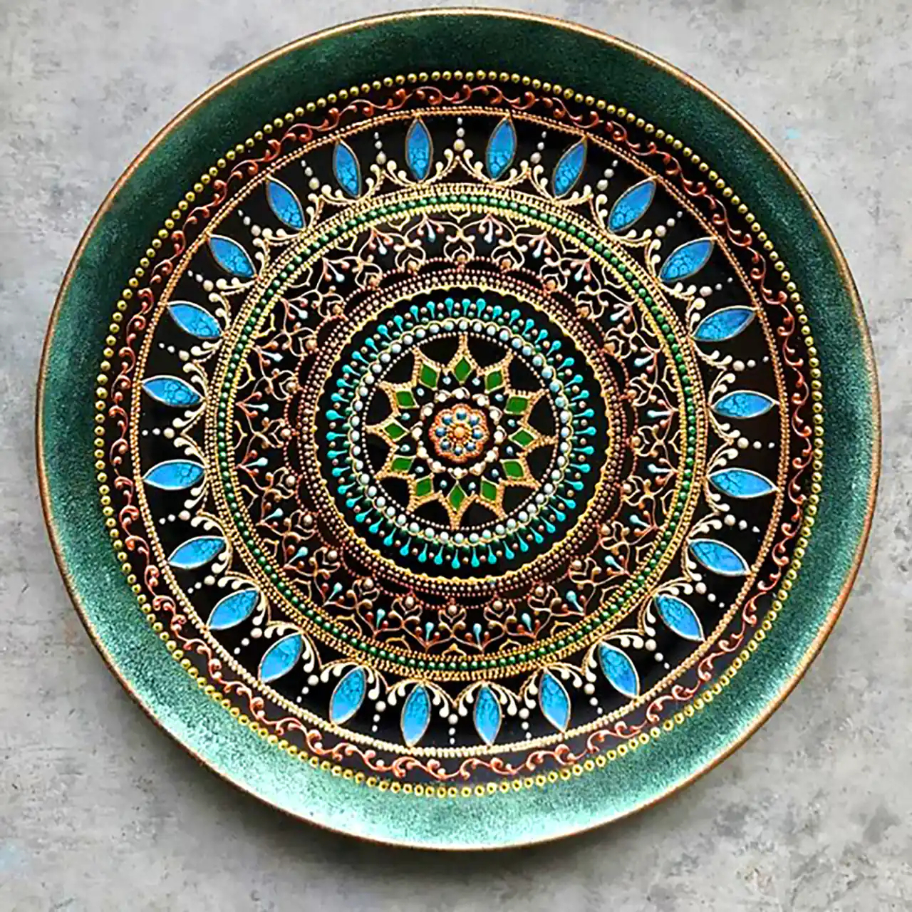 بشقاب ماندالا تزئینی