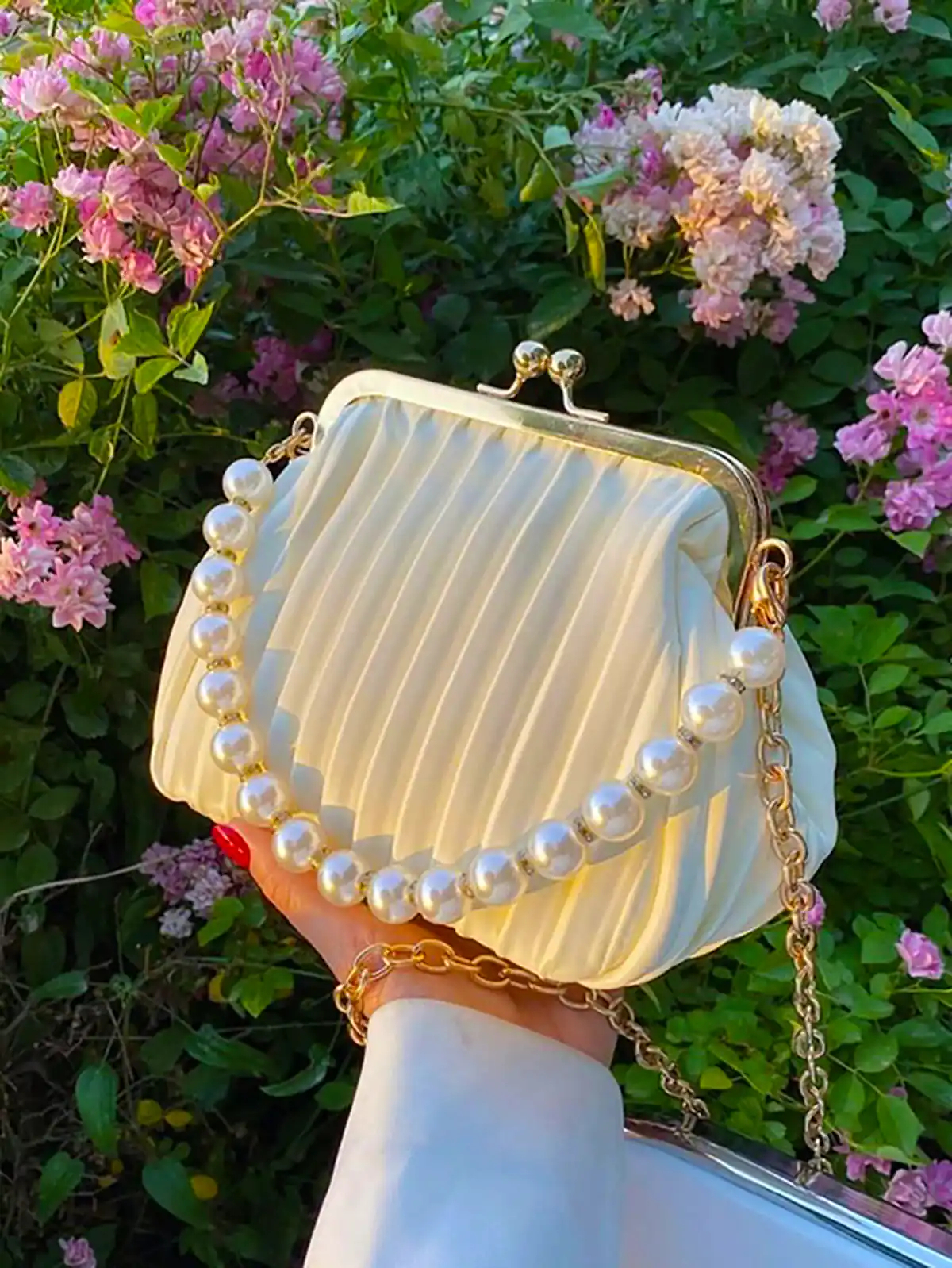 کیف سفید نوعروس