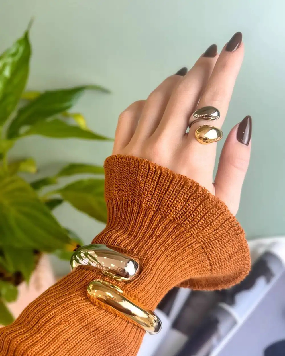 انگشتر طلا زنانه بزرگ