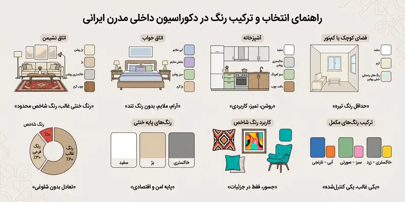 انتخاب رنگ دکوراسیون