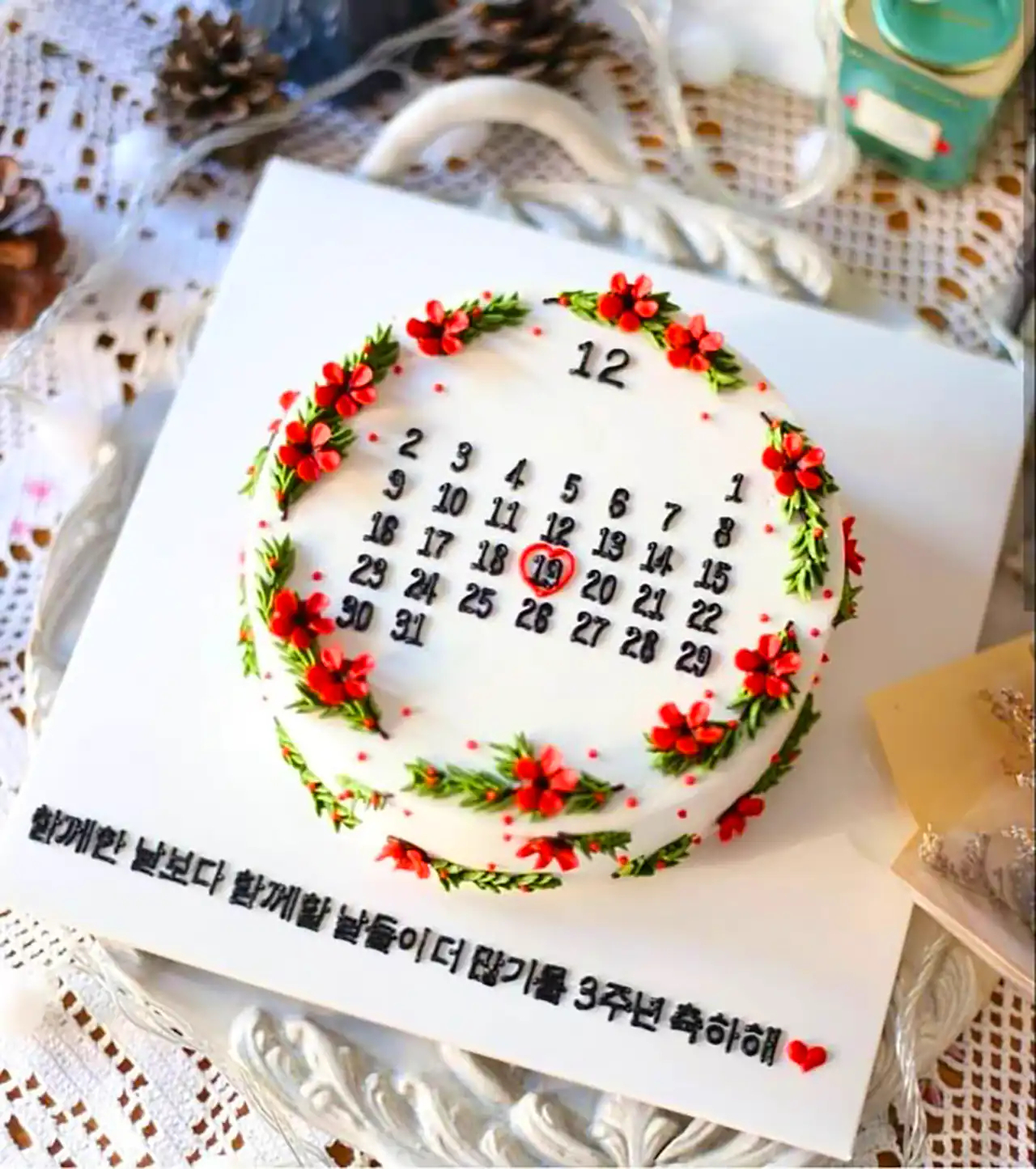 کیک تولد تقویم دار