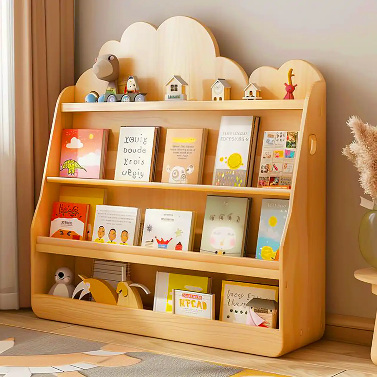 قفسه کتاب اتاق کودک 