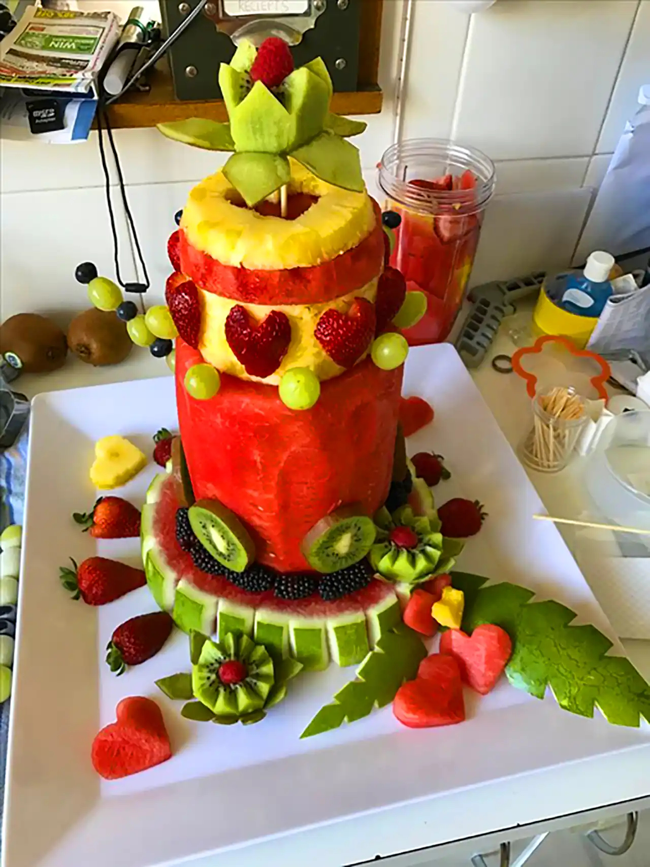 تزئین هندوانه شب چله 