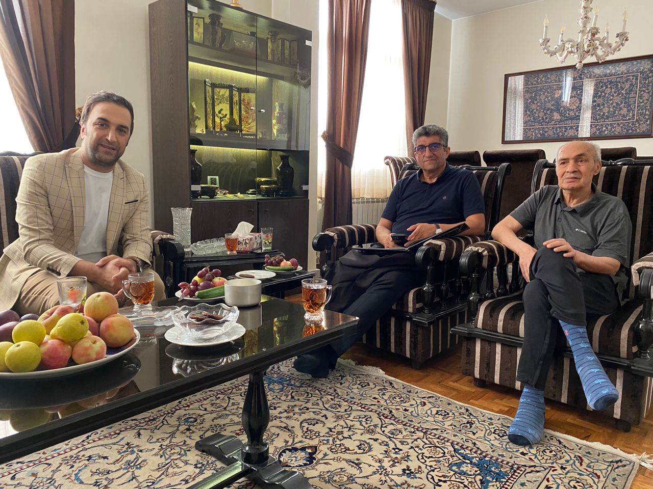 عیادت از پیشکسوت قدیمی باشگاه پرسپولیس