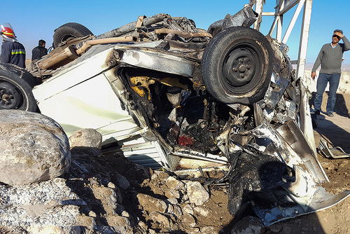 سانحه رانندگی با دو کشته در مشهد