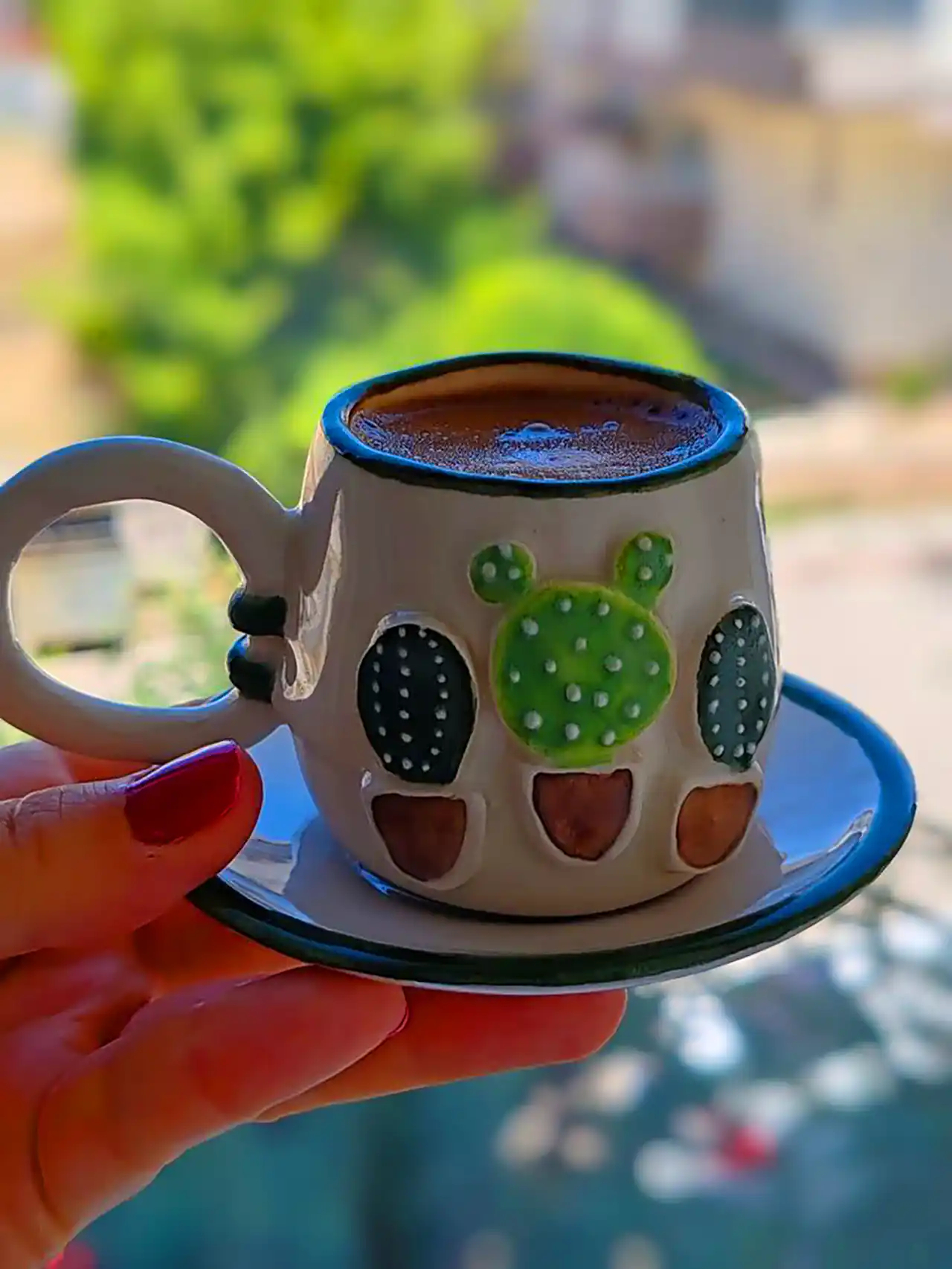 ماگ و زیرماگی سرامیکی