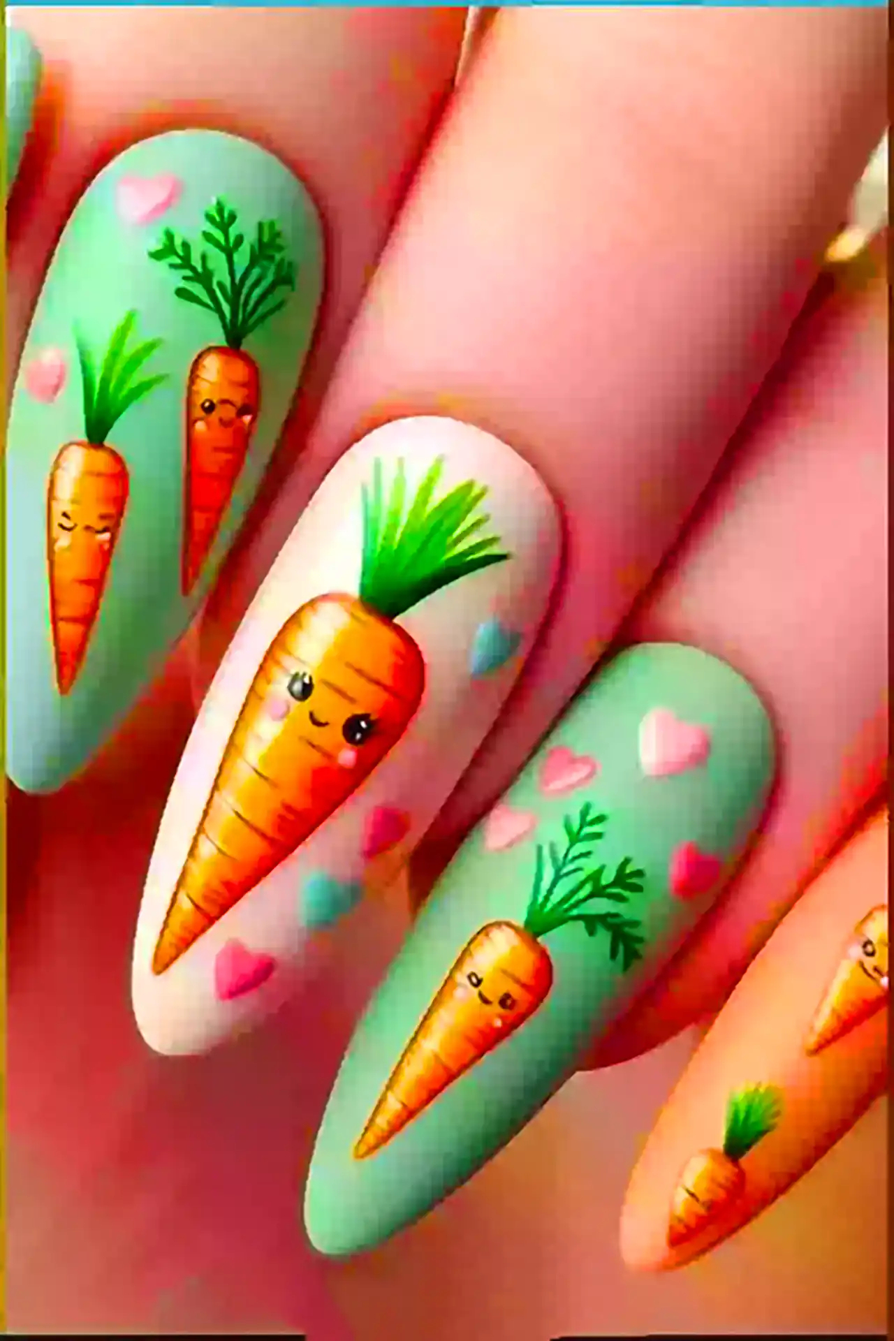 دیزاین ناخن خرگوشی بانمک