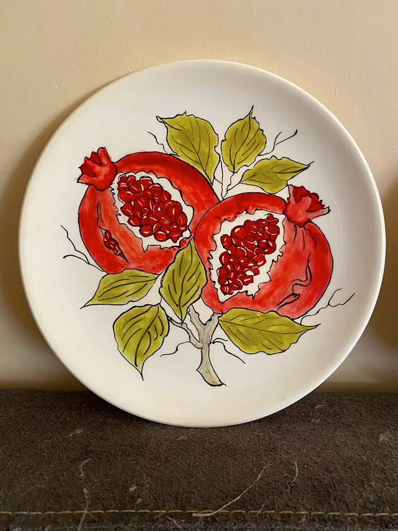 بشقاب دکوراتیو دستساز