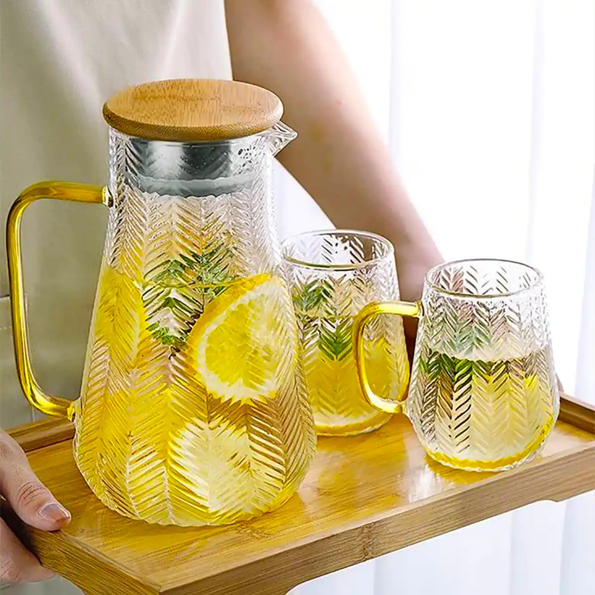 پارچ و لیوان شیشه ای لوکس