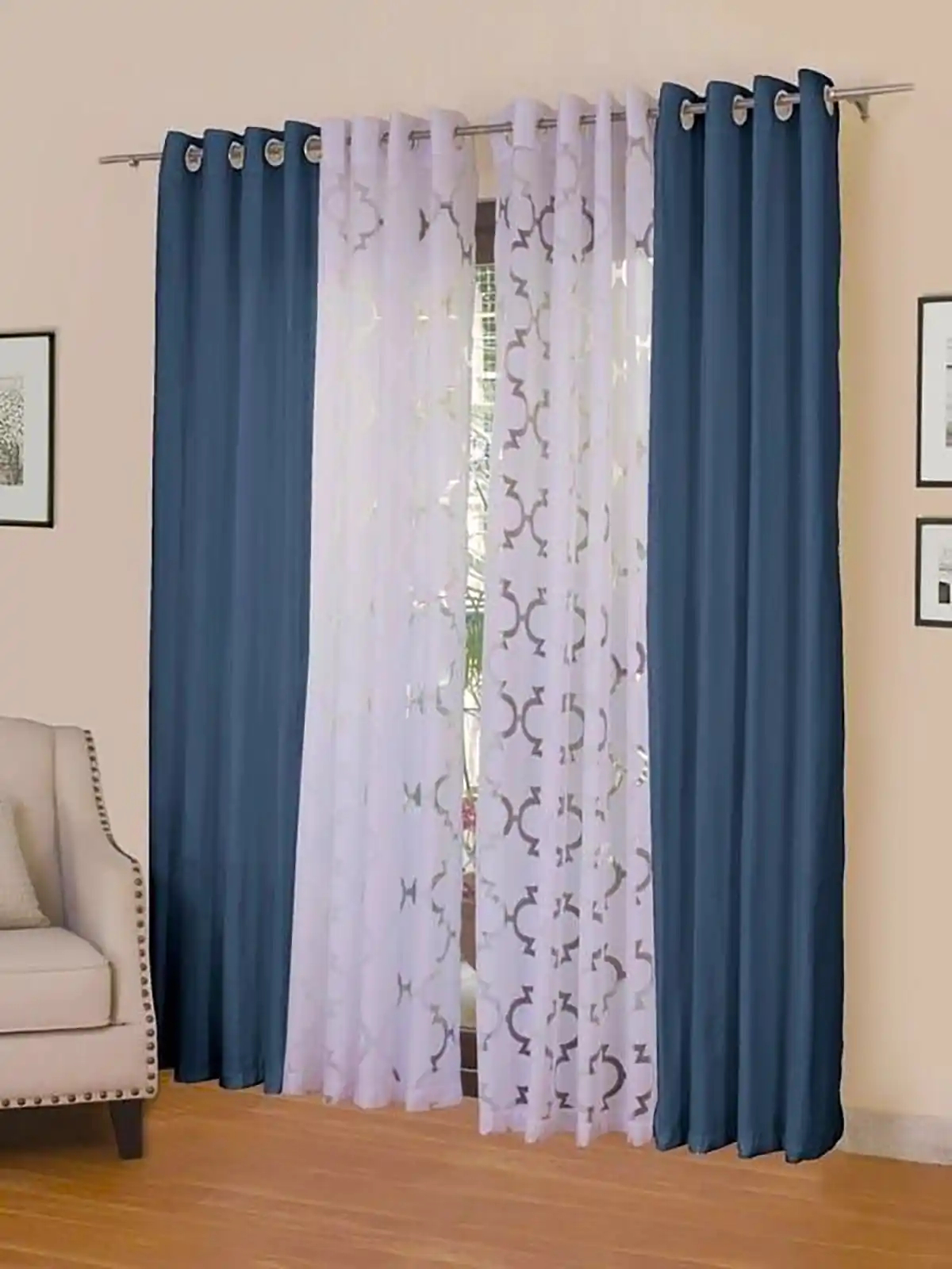 پرده سالنی شیک و لوکس