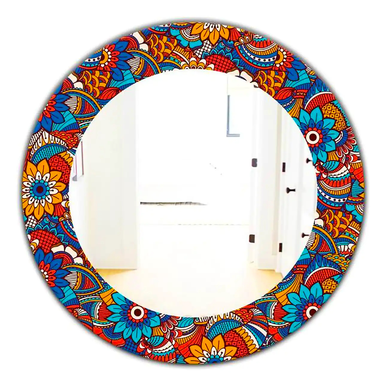 مدل آینه گرد دکوری