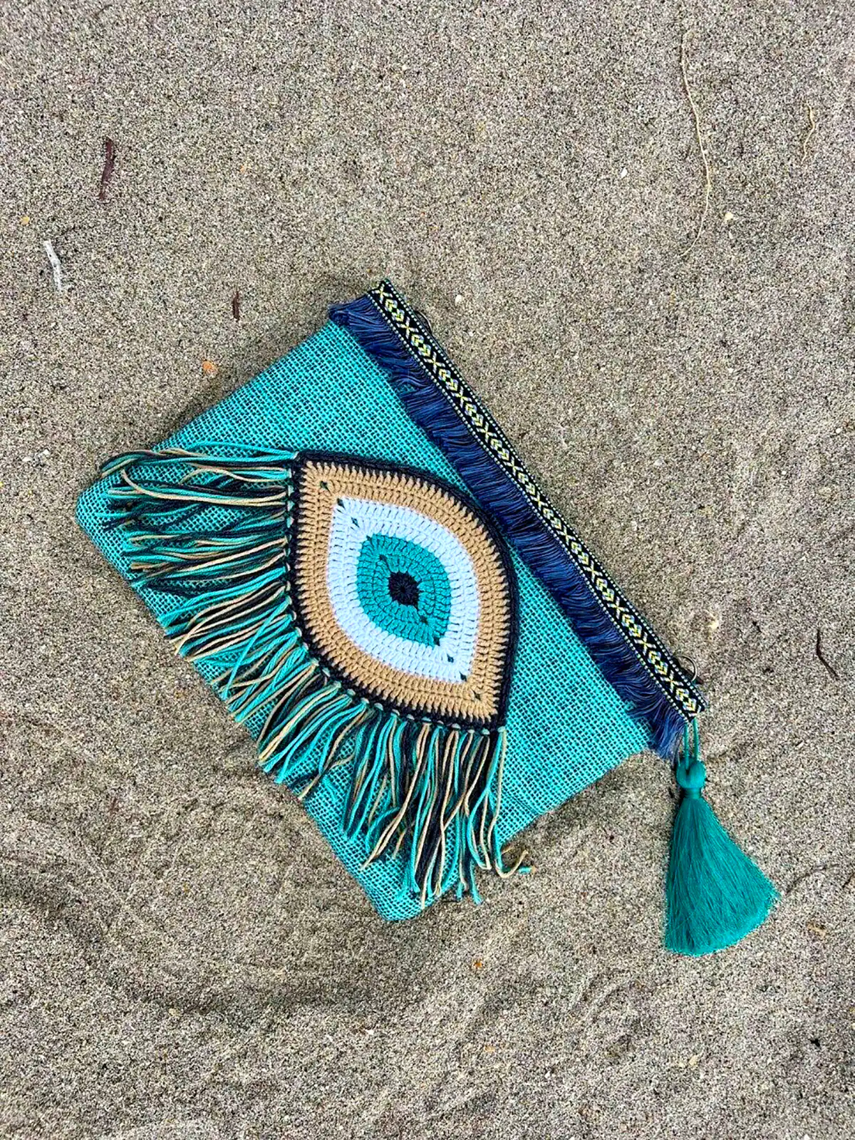 کیف فانتزی با طرح چشم نظر