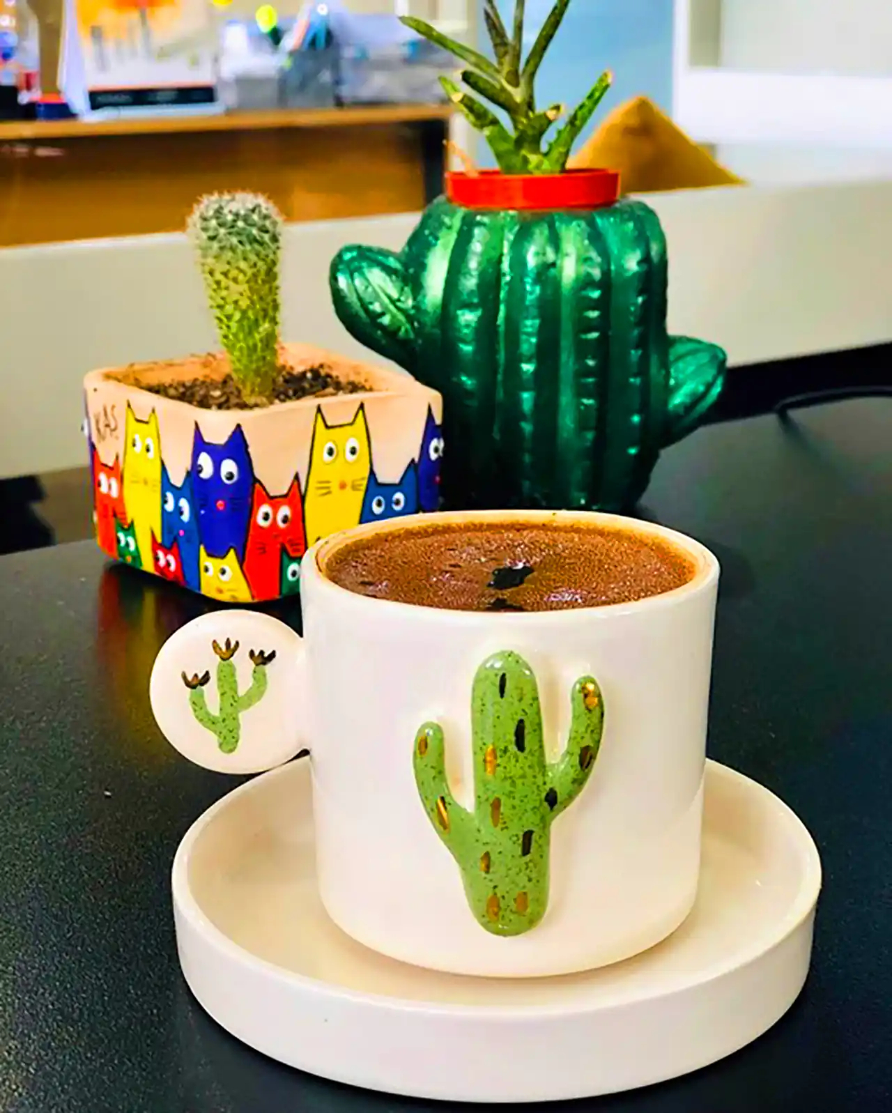 فنجون سفالی شیک 