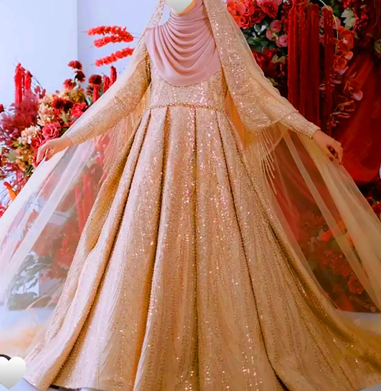 پیراهن عروس رنگی