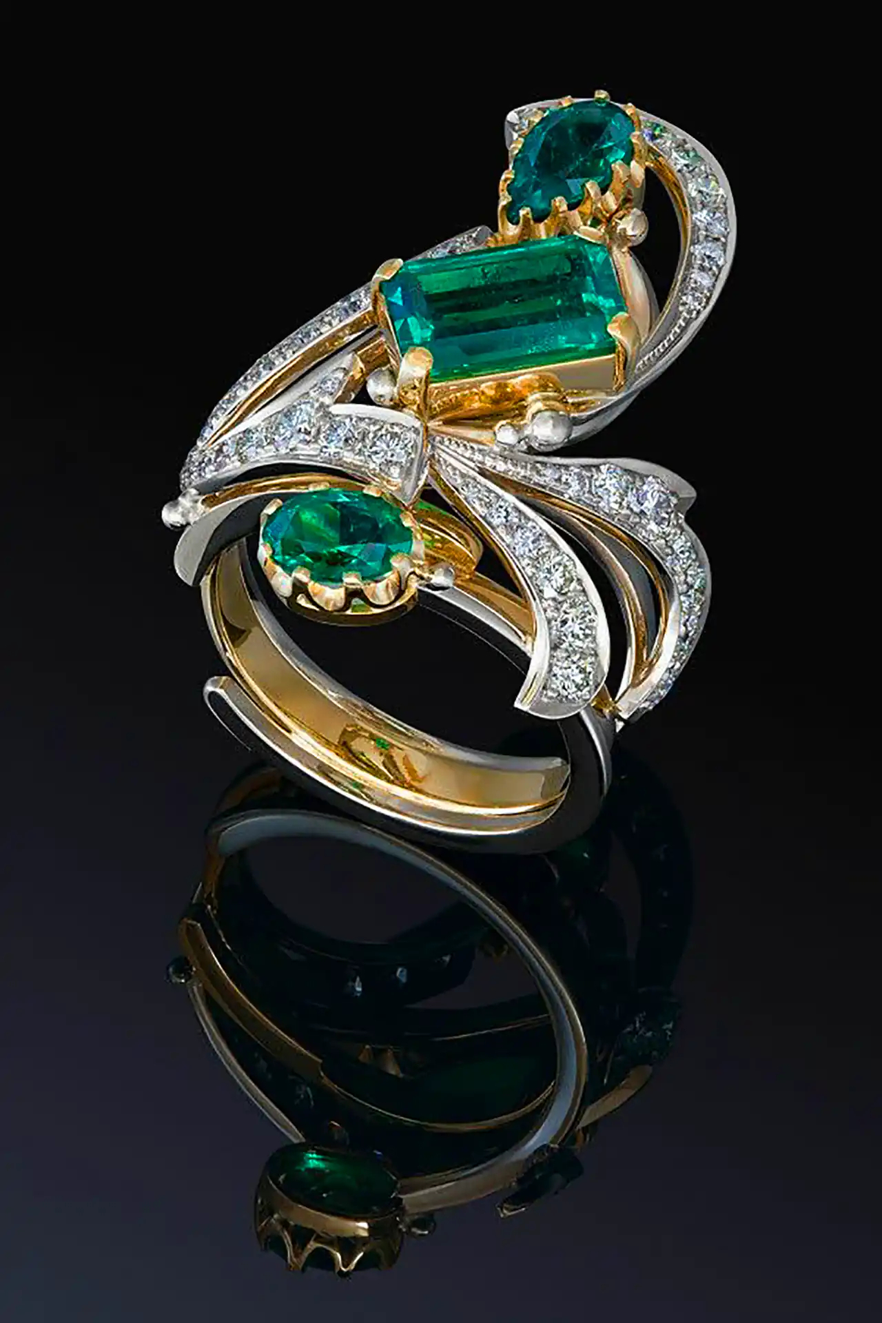 مدل انگشتر طراحی شده با هوش مصنوعی