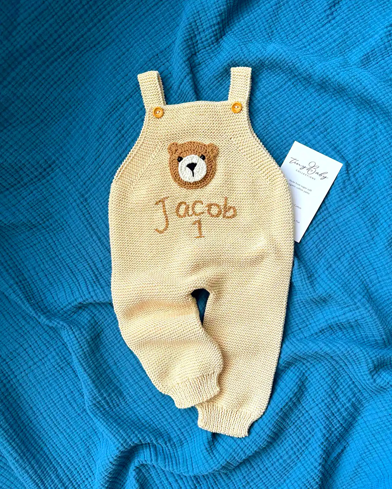 ست لباس بافتنی نوزادی زیبا 