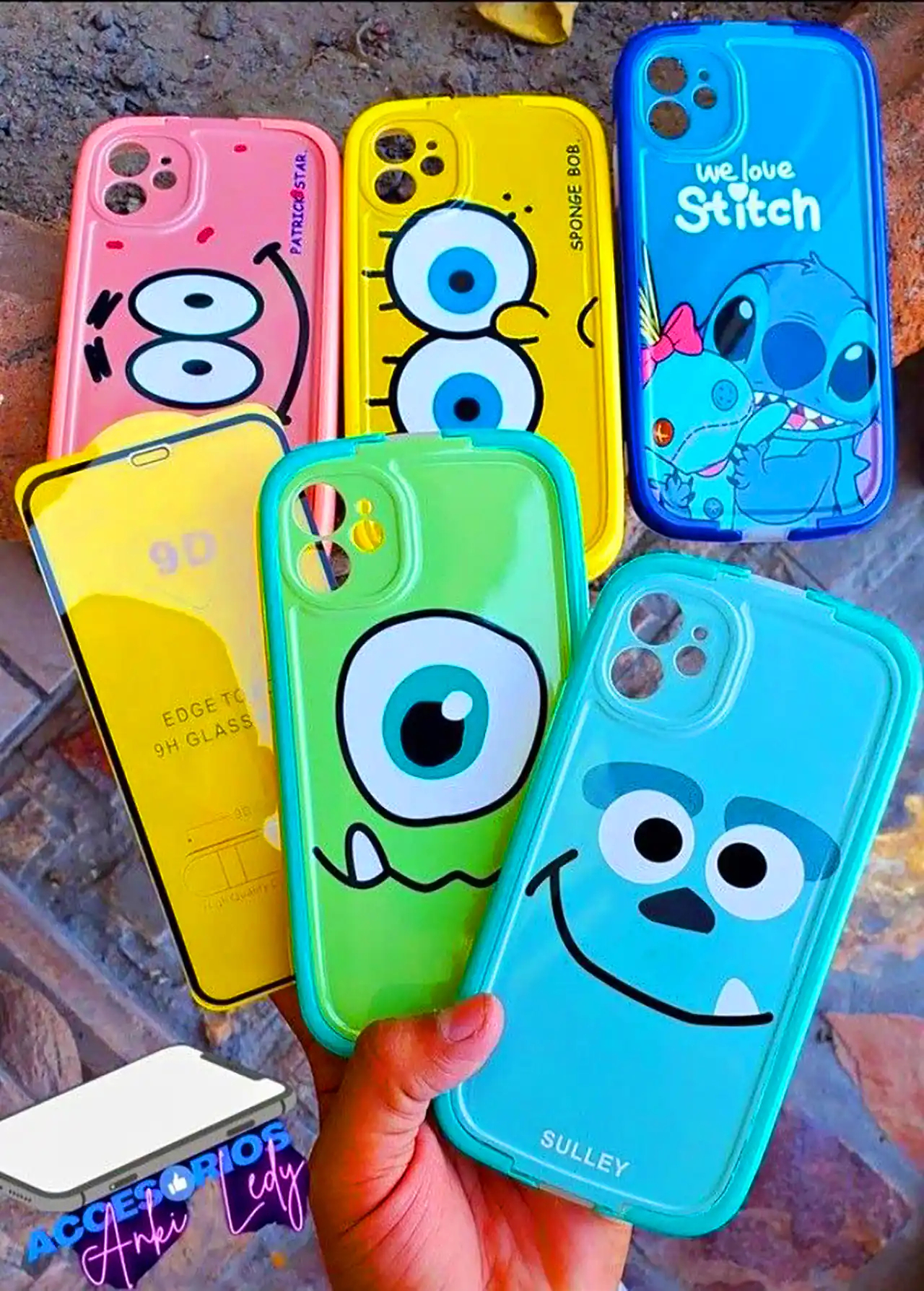 قاب گوشی طرح خانواده هیولاها