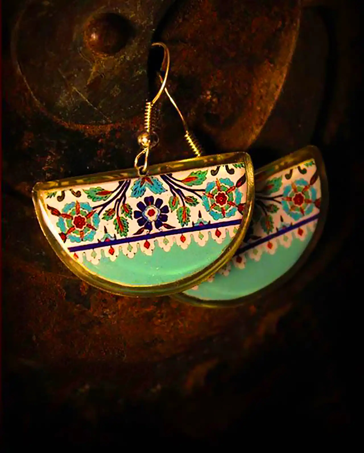 گوشواره با طرح سنتی و اصیل ایرانی
