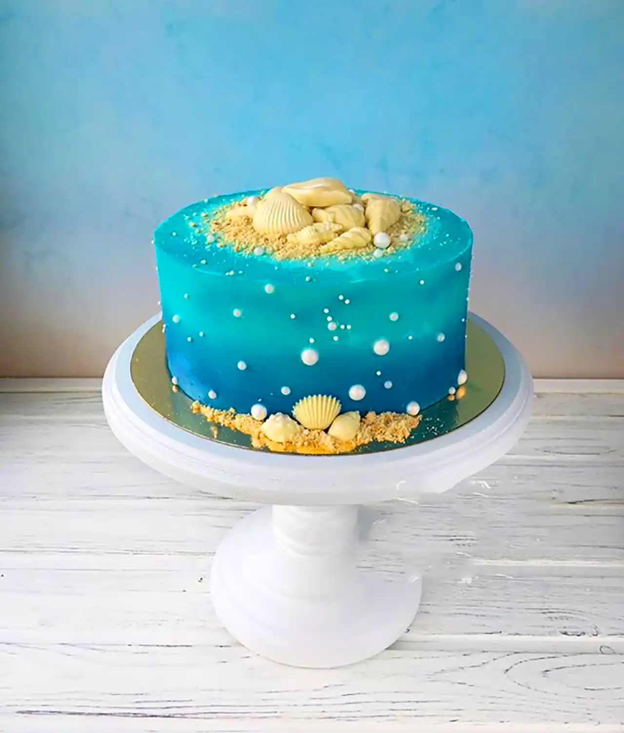مدل کیک تم ساحل و دریا