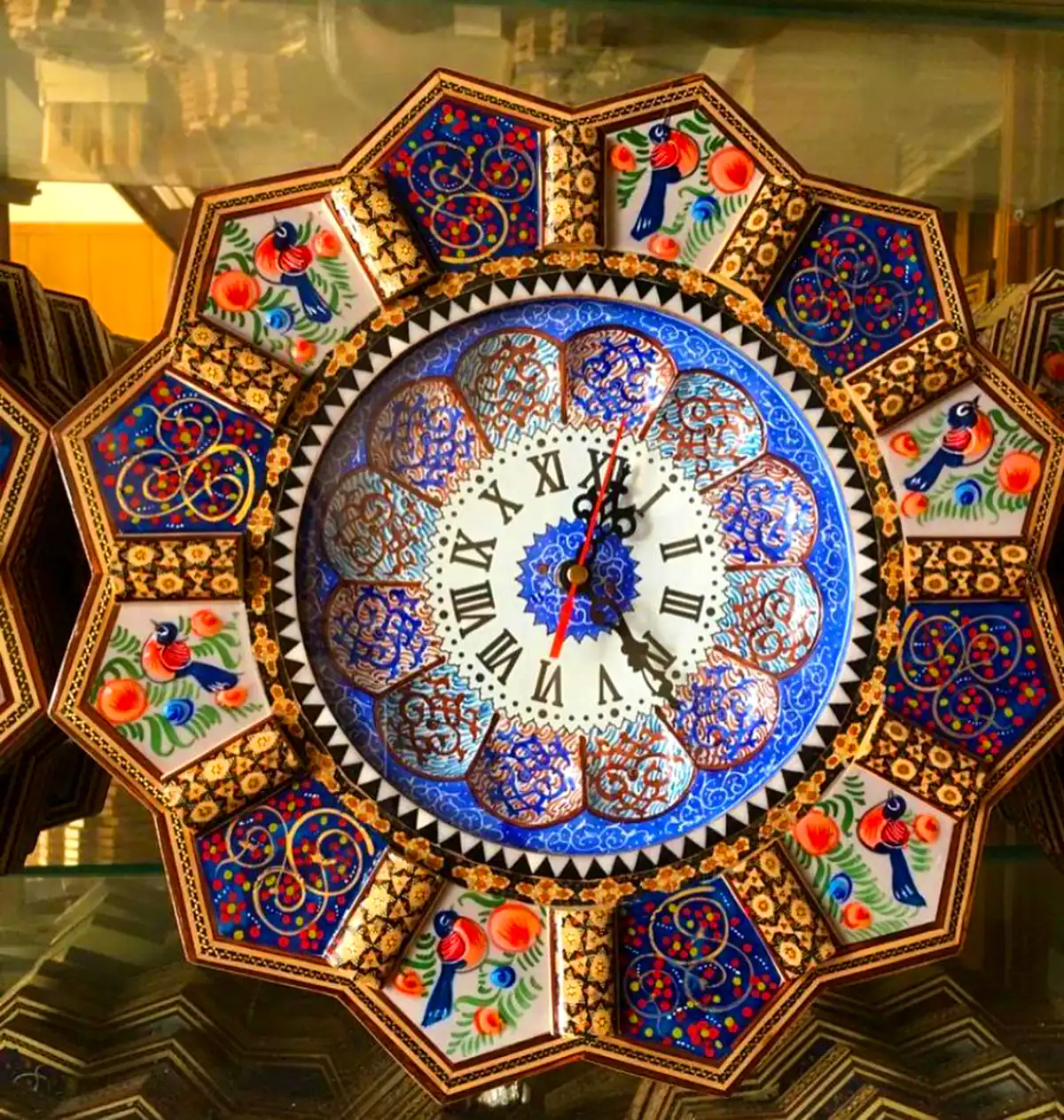 ساعت دیواری خاتم کاری